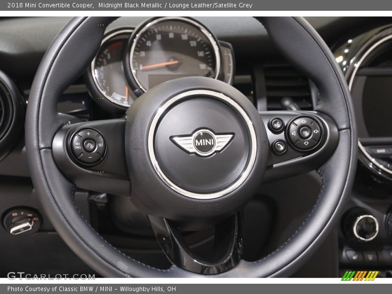 Midnight Black Metallic / Lounge Leather/Satellite Grey 2018 Mini Convertible Cooper