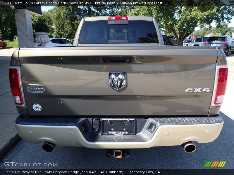 Prairie Pearl / Canyon Brown/Light Frost 2015 Ram 1500 Laramie Long Horn Crew Cab 4x4