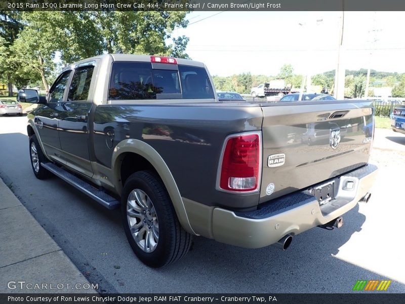 Prairie Pearl / Canyon Brown/Light Frost 2015 Ram 1500 Laramie Long Horn Crew Cab 4x4