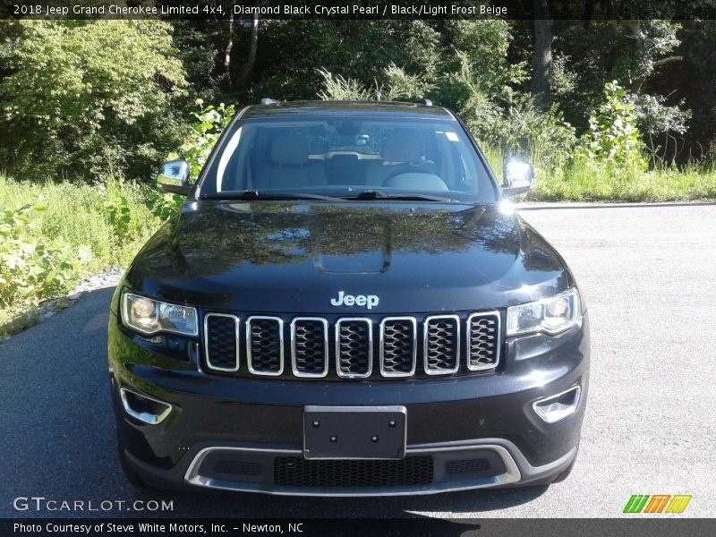 Diamond Black Crystal Pearl / Black/Light Frost Beige 2018 Jeep Grand Cherokee Limited 4x4