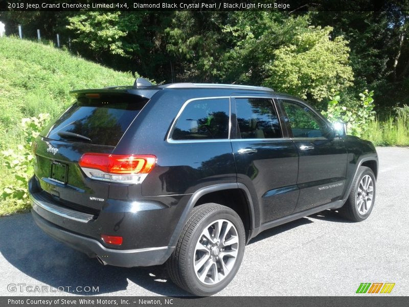 Diamond Black Crystal Pearl / Black/Light Frost Beige 2018 Jeep Grand Cherokee Limited 4x4