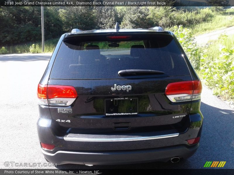 Diamond Black Crystal Pearl / Black/Light Frost Beige 2018 Jeep Grand Cherokee Limited 4x4
