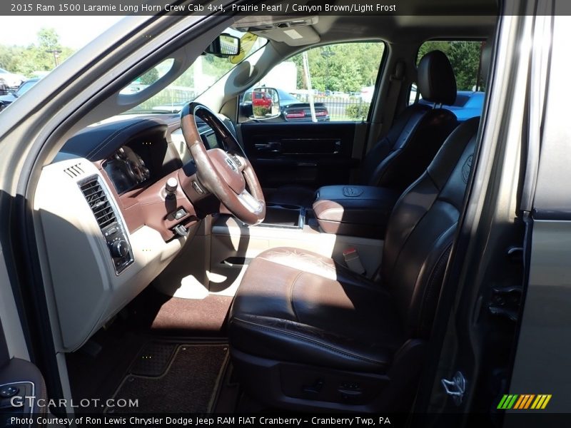 Prairie Pearl / Canyon Brown/Light Frost 2015 Ram 1500 Laramie Long Horn Crew Cab 4x4