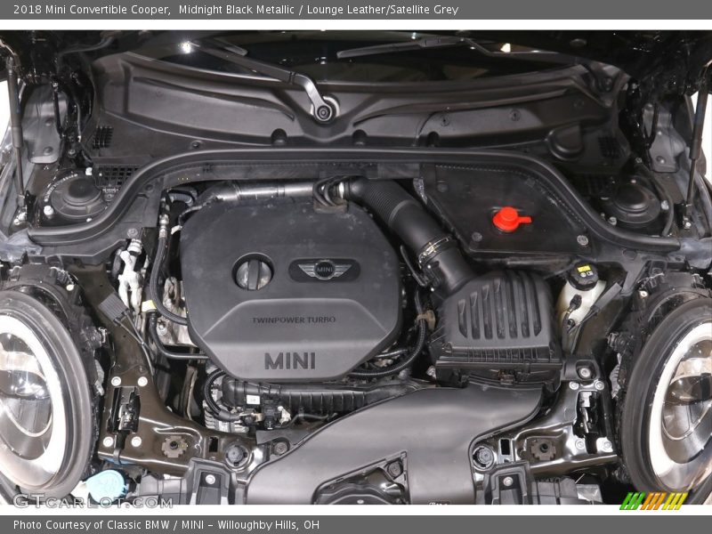 Midnight Black Metallic / Lounge Leather/Satellite Grey 2018 Mini Convertible Cooper