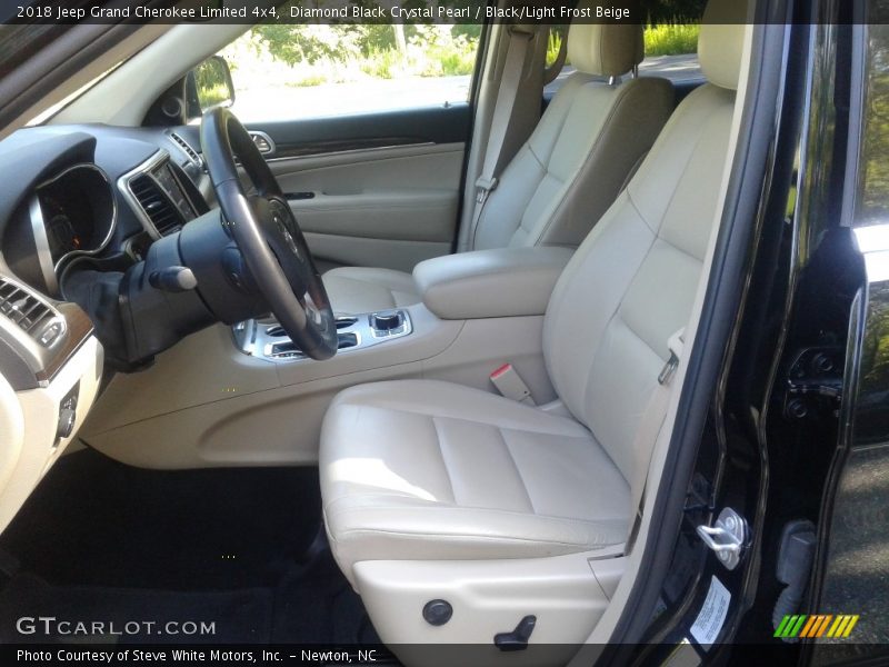 Diamond Black Crystal Pearl / Black/Light Frost Beige 2018 Jeep Grand Cherokee Limited 4x4