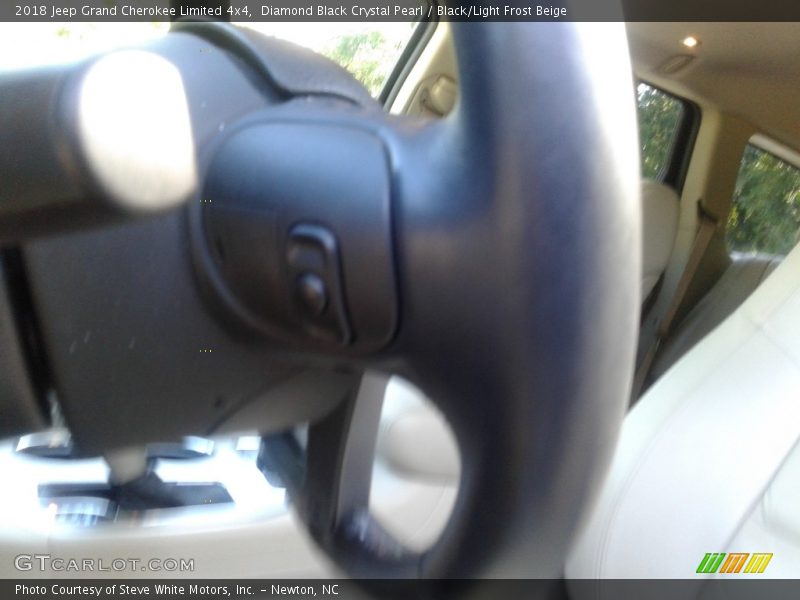 Diamond Black Crystal Pearl / Black/Light Frost Beige 2018 Jeep Grand Cherokee Limited 4x4