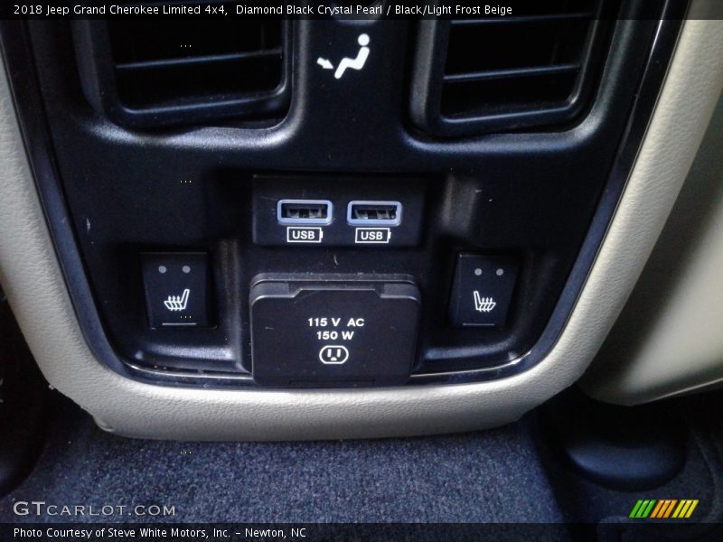 Diamond Black Crystal Pearl / Black/Light Frost Beige 2018 Jeep Grand Cherokee Limited 4x4