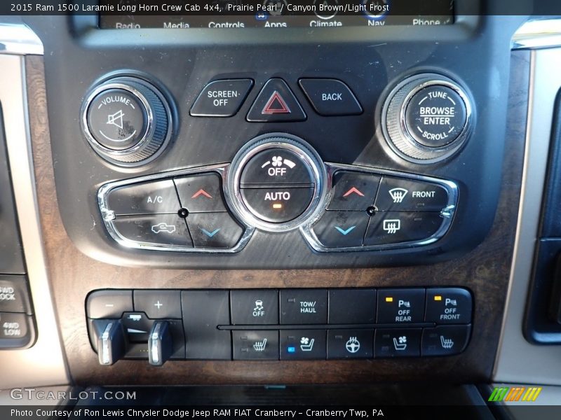 Controls of 2015 1500 Laramie Long Horn Crew Cab 4x4