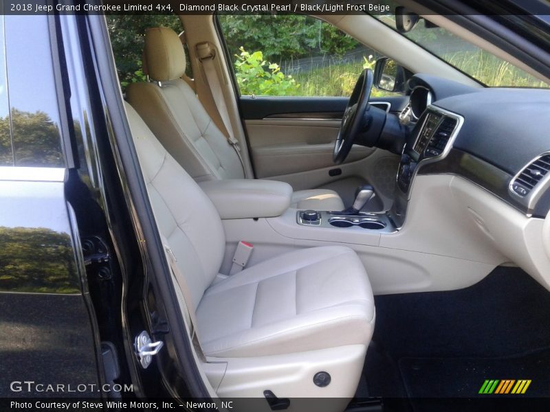 Diamond Black Crystal Pearl / Black/Light Frost Beige 2018 Jeep Grand Cherokee Limited 4x4