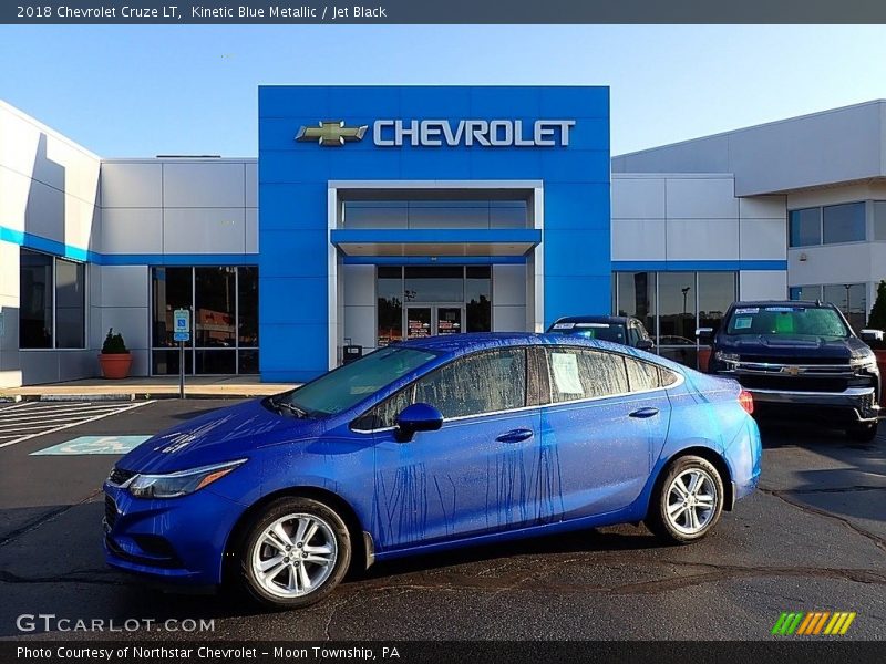 Kinetic Blue Metallic / Jet Black 2018 Chevrolet Cruze LT