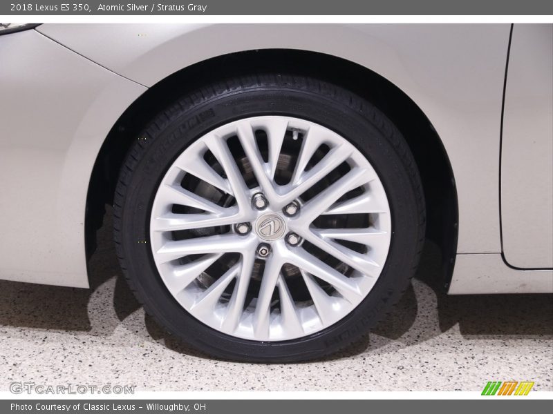 Atomic Silver / Stratus Gray 2018 Lexus ES 350