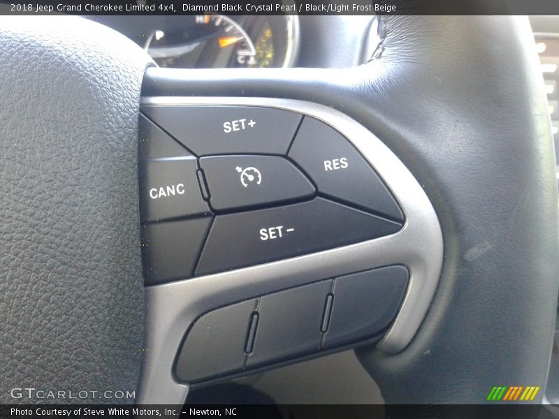 Diamond Black Crystal Pearl / Black/Light Frost Beige 2018 Jeep Grand Cherokee Limited 4x4