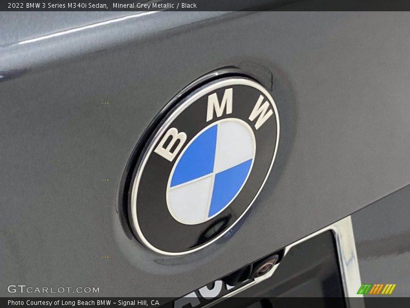 Mineral Grey Metallic / Black 2022 BMW 3 Series M340i Sedan