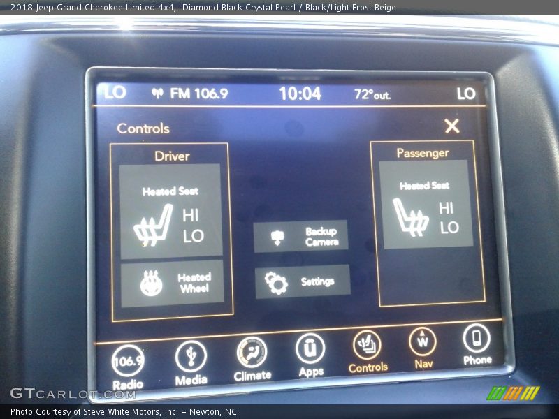 Diamond Black Crystal Pearl / Black/Light Frost Beige 2018 Jeep Grand Cherokee Limited 4x4