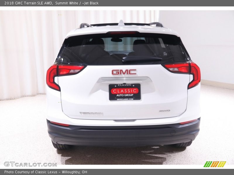 Summit White / ­Jet Black 2018 GMC Terrain SLE AWD
