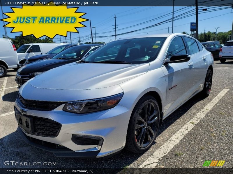 Silver Ice Metallic / Jet Black 2018 Chevrolet Malibu LT