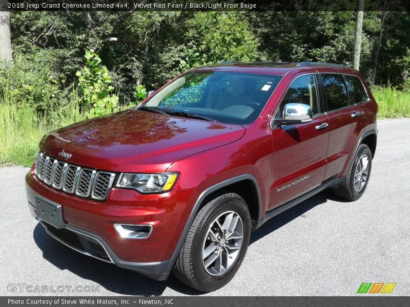 Velvet Red Pearl / Black/Light Frost Beige 2018 Jeep Grand Cherokee Limited 4x4