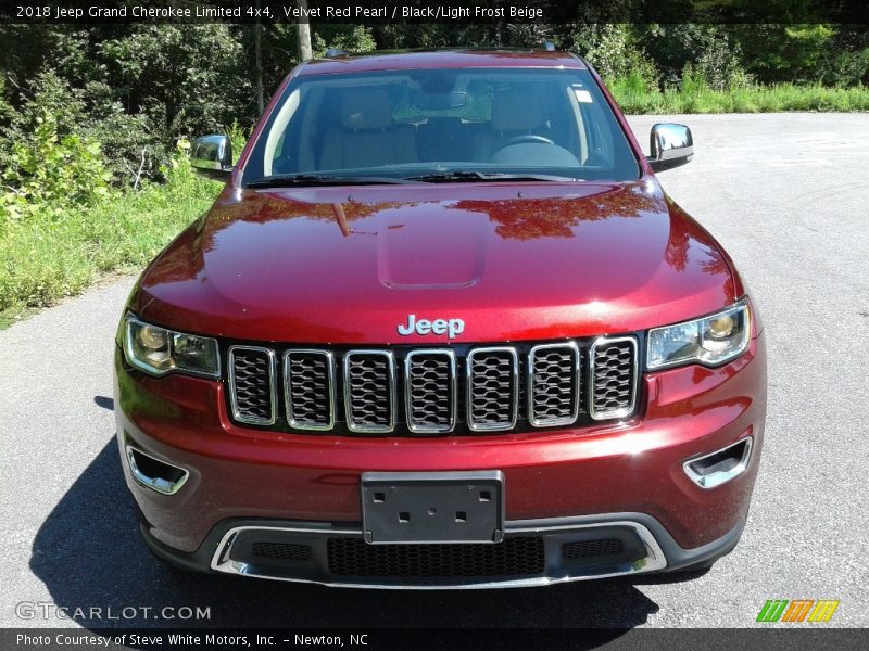 Velvet Red Pearl / Black/Light Frost Beige 2018 Jeep Grand Cherokee Limited 4x4