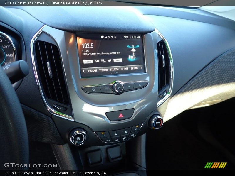 Kinetic Blue Metallic / Jet Black 2018 Chevrolet Cruze LT