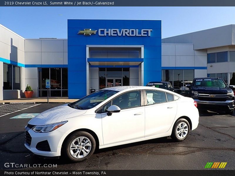 Summit White / Jet Black/­Galvanized 2019 Chevrolet Cruze LS