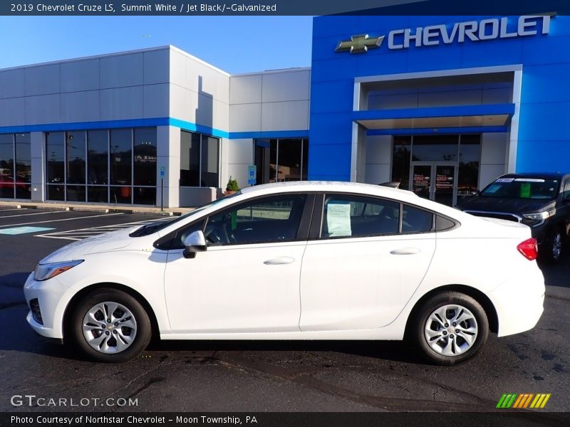 Summit White / Jet Black/­Galvanized 2019 Chevrolet Cruze LS