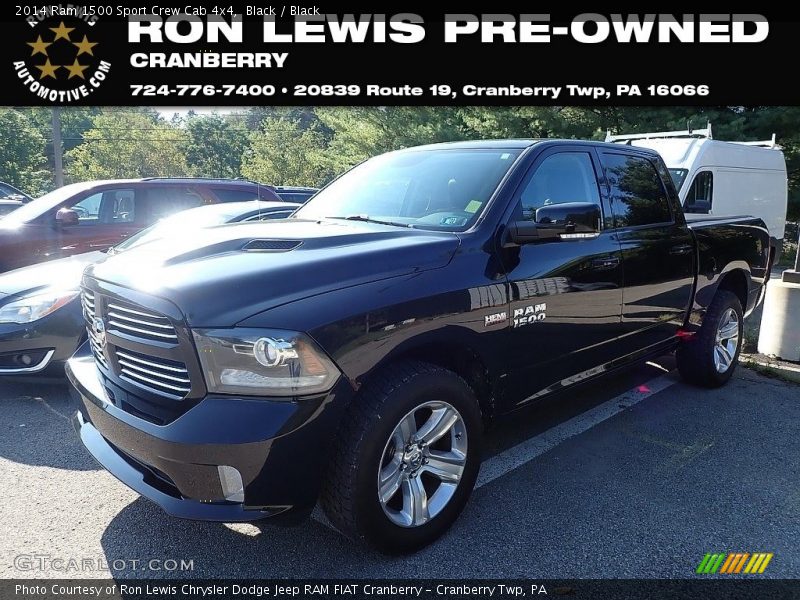 Black / Black 2014 Ram 1500 Sport Crew Cab 4x4