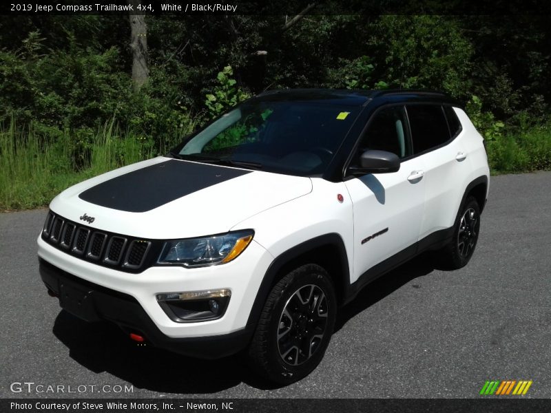 White / Black/Ruby 2019 Jeep Compass Trailhawk 4x4