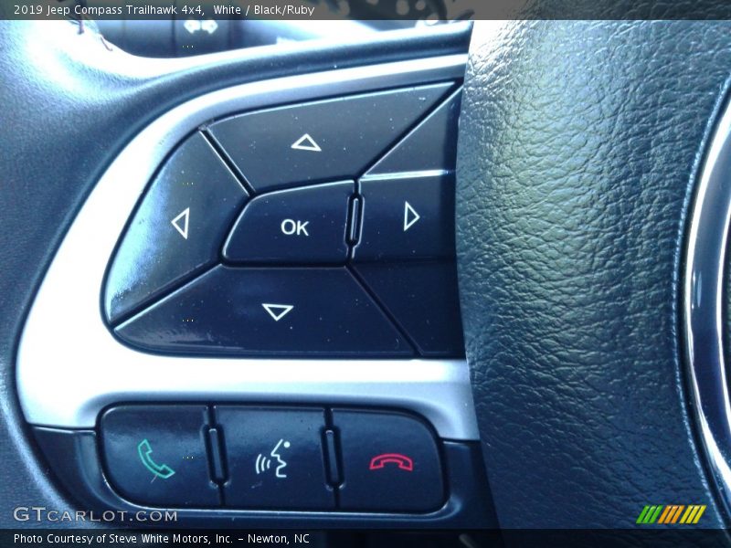 White / Black/Ruby 2019 Jeep Compass Trailhawk 4x4