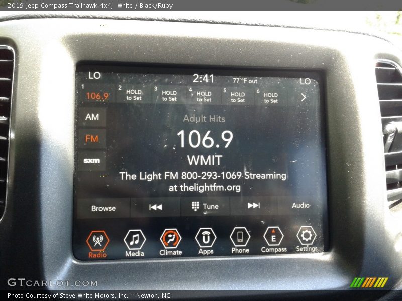 White / Black/Ruby 2019 Jeep Compass Trailhawk 4x4