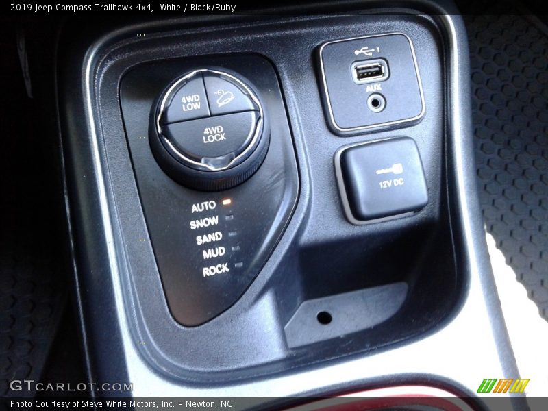 White / Black/Ruby 2019 Jeep Compass Trailhawk 4x4