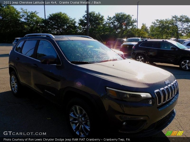 Granite Crystal Metallic / Black 2021 Jeep Cherokee Latitude Lux 4x4
