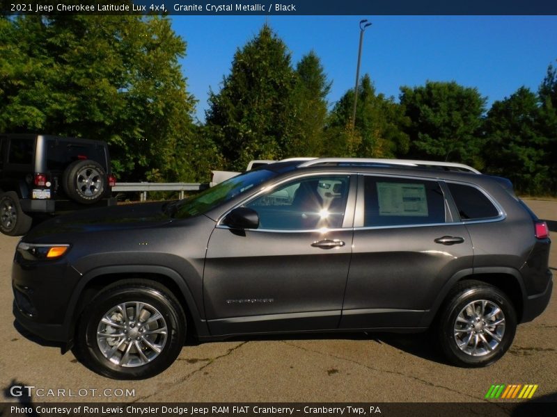 Granite Crystal Metallic / Black 2021 Jeep Cherokee Latitude Lux 4x4