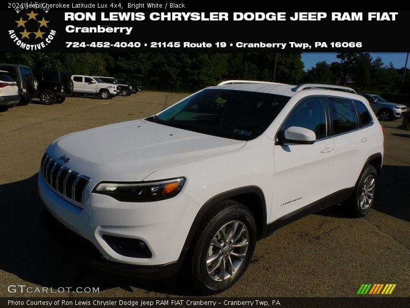 Bright White / Black 2021 Jeep Cherokee Latitude Lux 4x4