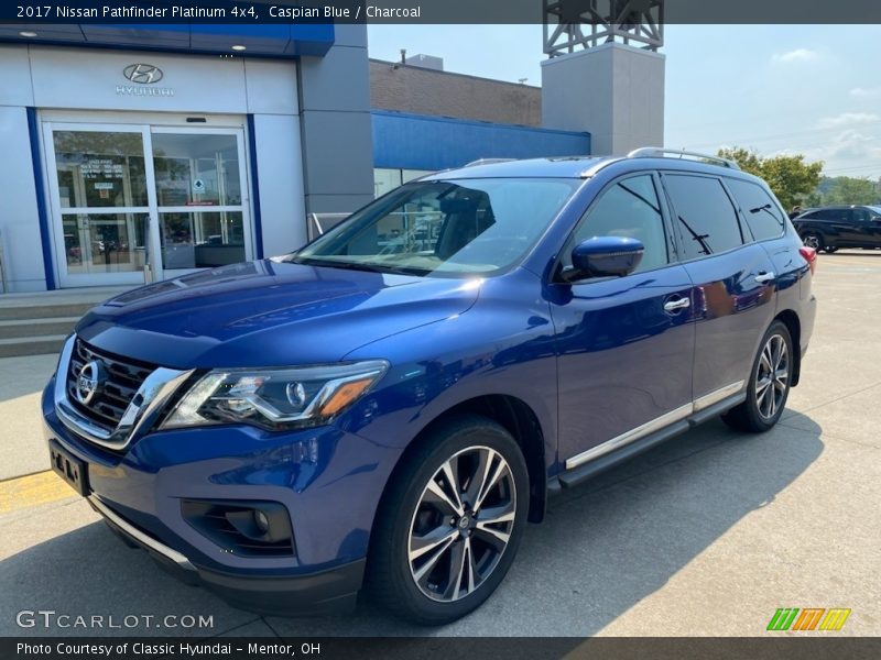 Caspian Blue / Charcoal 2017 Nissan Pathfinder Platinum 4x4
