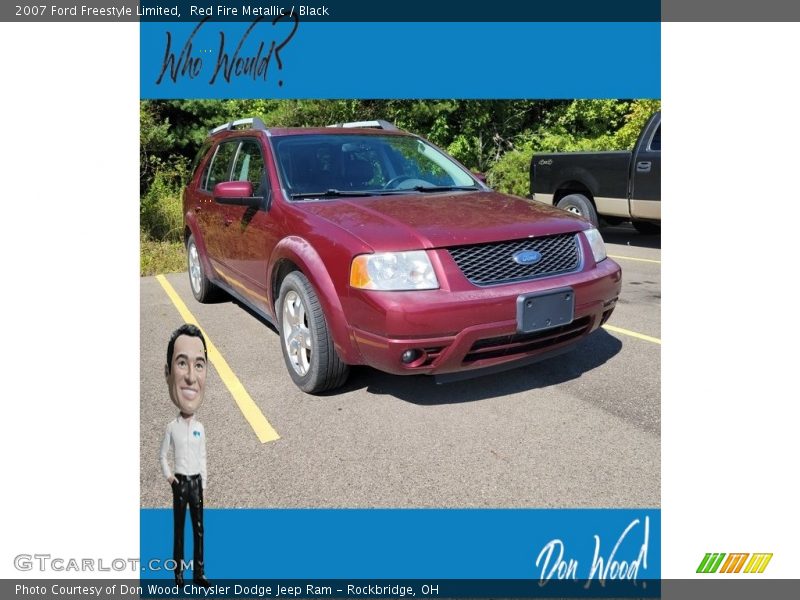 Red Fire Metallic / Black 2007 Ford Freestyle Limited