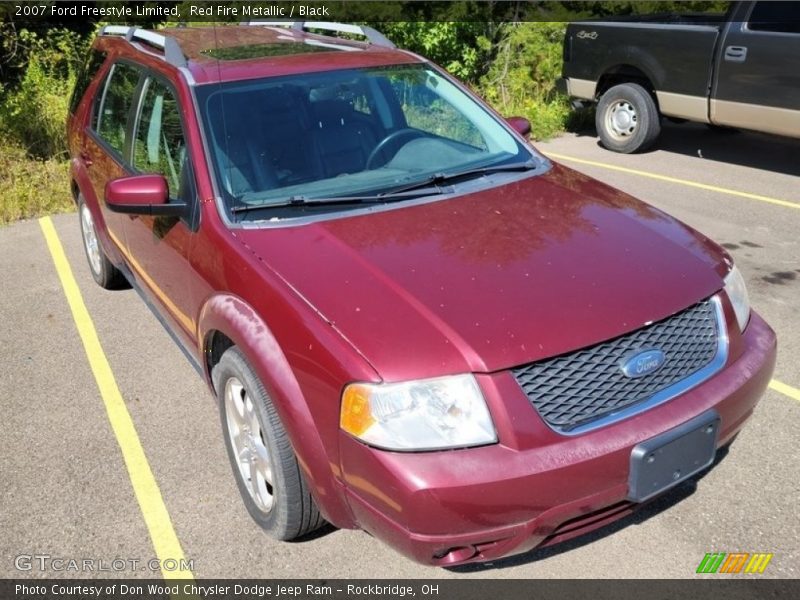Red Fire Metallic / Black 2007 Ford Freestyle Limited
