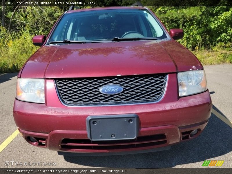 Red Fire Metallic / Black 2007 Ford Freestyle Limited