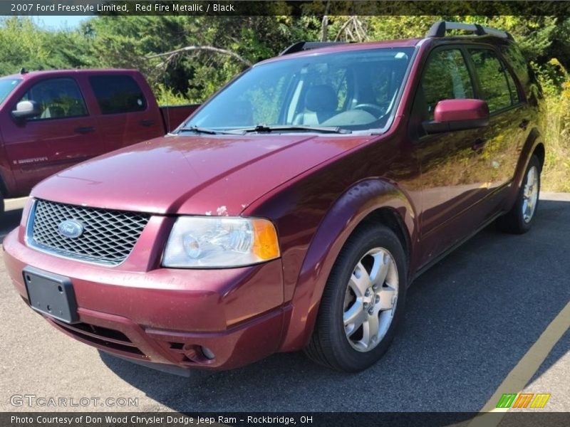 Red Fire Metallic / Black 2007 Ford Freestyle Limited
