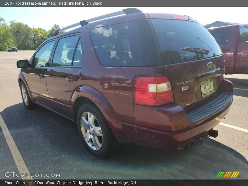 Red Fire Metallic / Black 2007 Ford Freestyle Limited