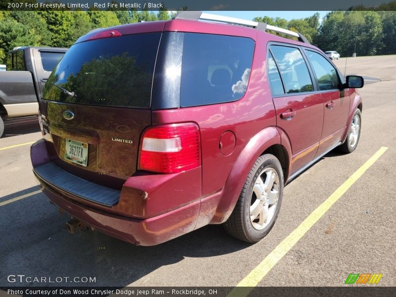 Red Fire Metallic / Black 2007 Ford Freestyle Limited