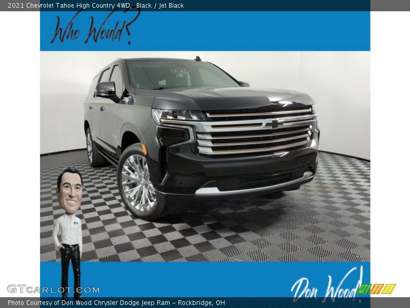 Black / Jet Black 2021 Chevrolet Tahoe High Country 4WD