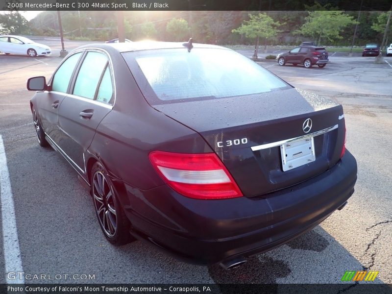 Black / Black 2008 Mercedes-Benz C 300 4Matic Sport