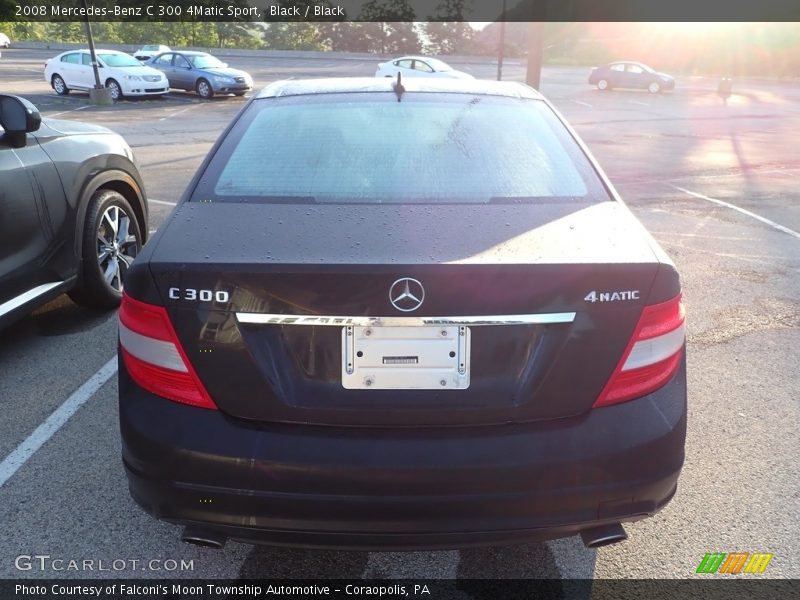 Black / Black 2008 Mercedes-Benz C 300 4Matic Sport