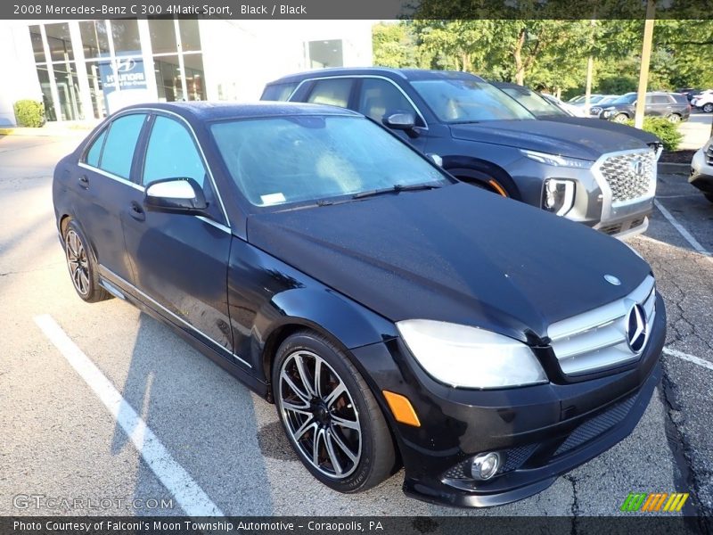 Black / Black 2008 Mercedes-Benz C 300 4Matic Sport