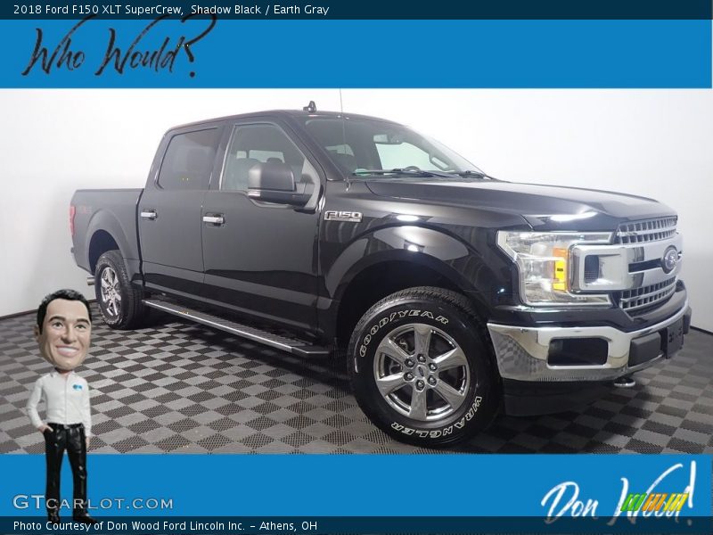 Shadow Black / Earth Gray 2018 Ford F150 XLT SuperCrew