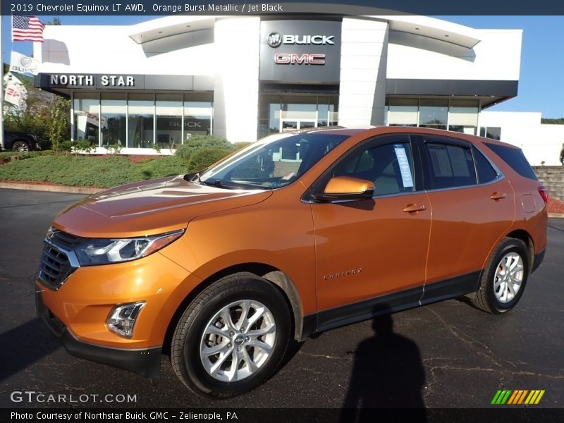 Orange Burst Metallic / Jet Black 2019 Chevrolet Equinox LT AWD
