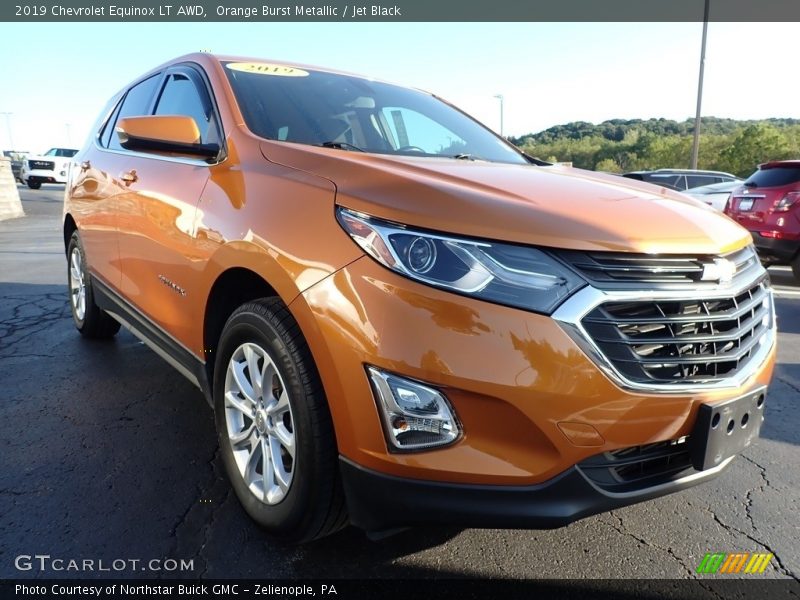 Orange Burst Metallic / Jet Black 2019 Chevrolet Equinox LT AWD