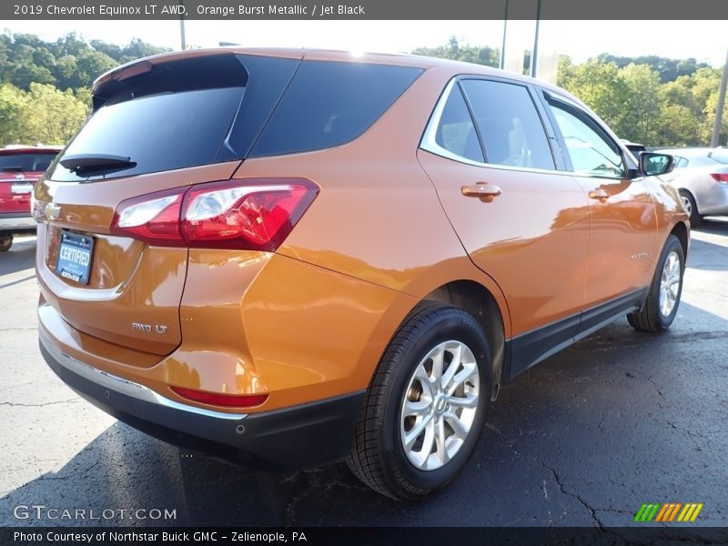 Orange Burst Metallic / Jet Black 2019 Chevrolet Equinox LT AWD