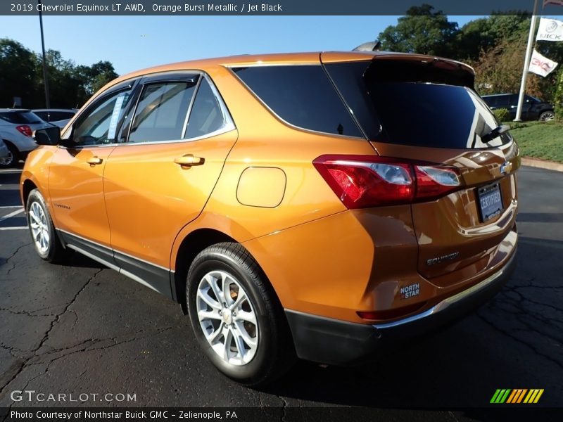 Orange Burst Metallic / Jet Black 2019 Chevrolet Equinox LT AWD
