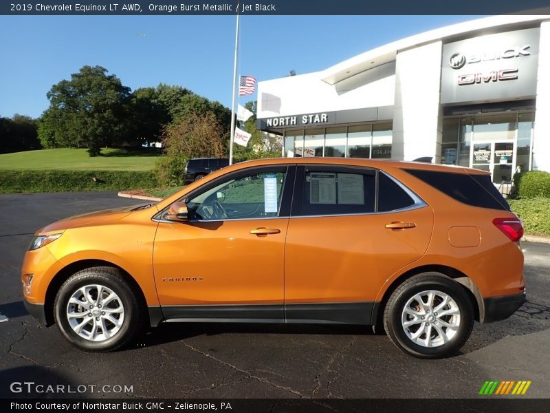 Orange Burst Metallic / Jet Black 2019 Chevrolet Equinox LT AWD